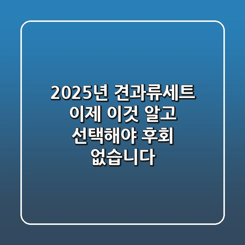 2025년 견과류세트, 이제 '이것' 알고 선택해야 후회 없습니다