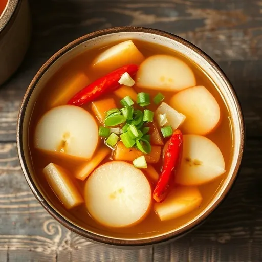 사과 동치미 담그는 핵심 과정: 손질부터 국물내기까지