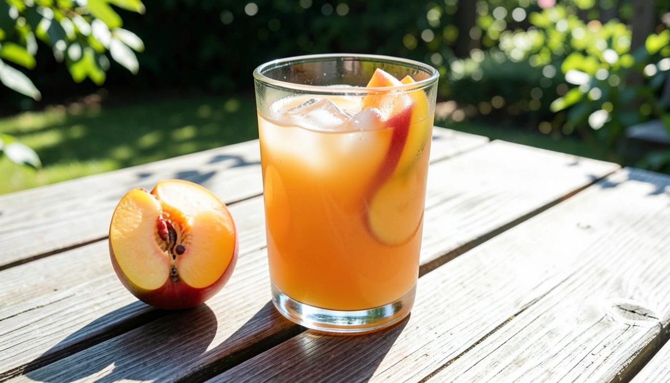 2. 맛의 비결: 천도 복숭아청, 그 이상의 완벽한 황금비율 주스 레시피