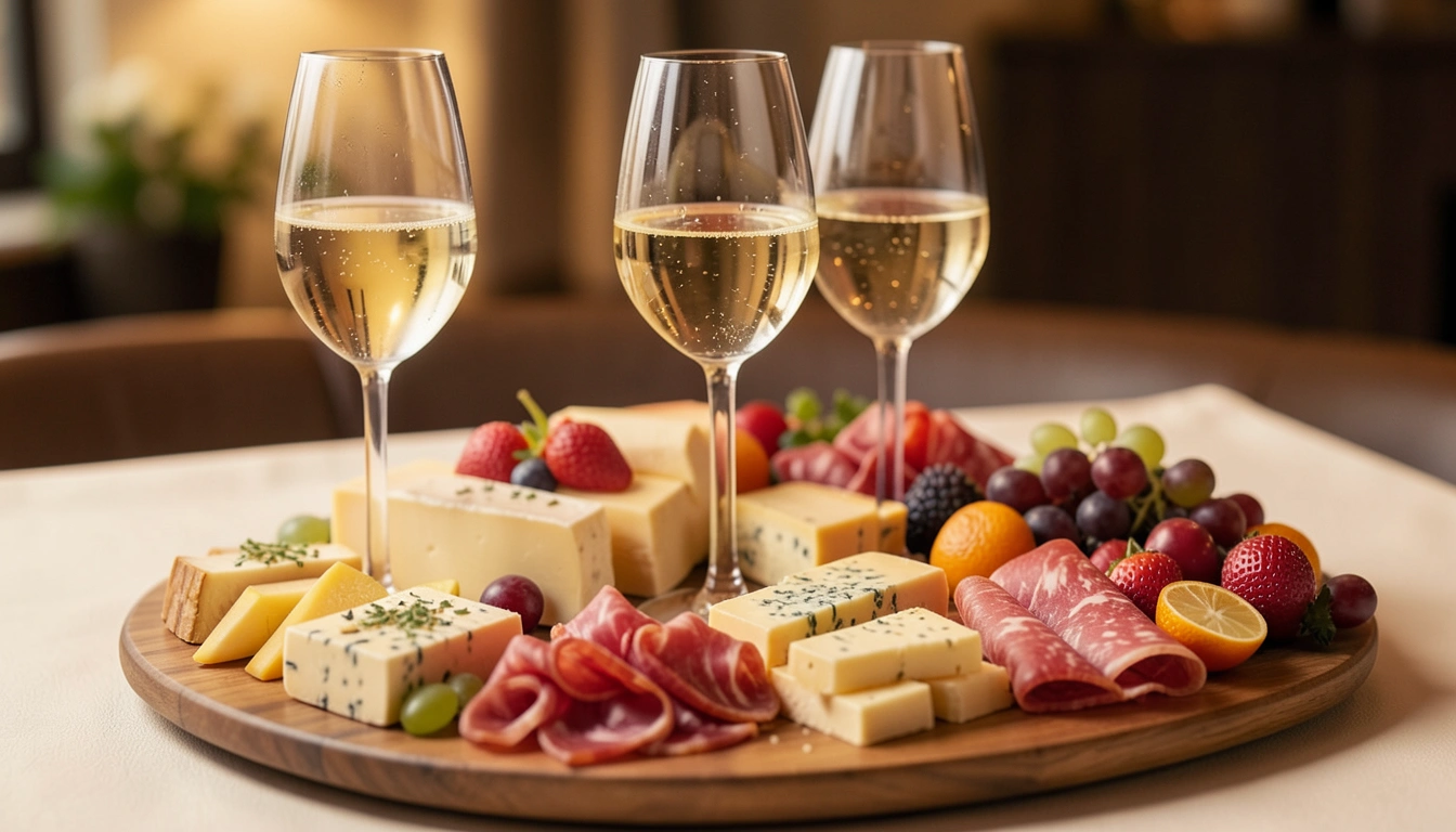 드라이 스파클링 와인(브뤼, 엑스트라 드라이)에 어울리는 안주