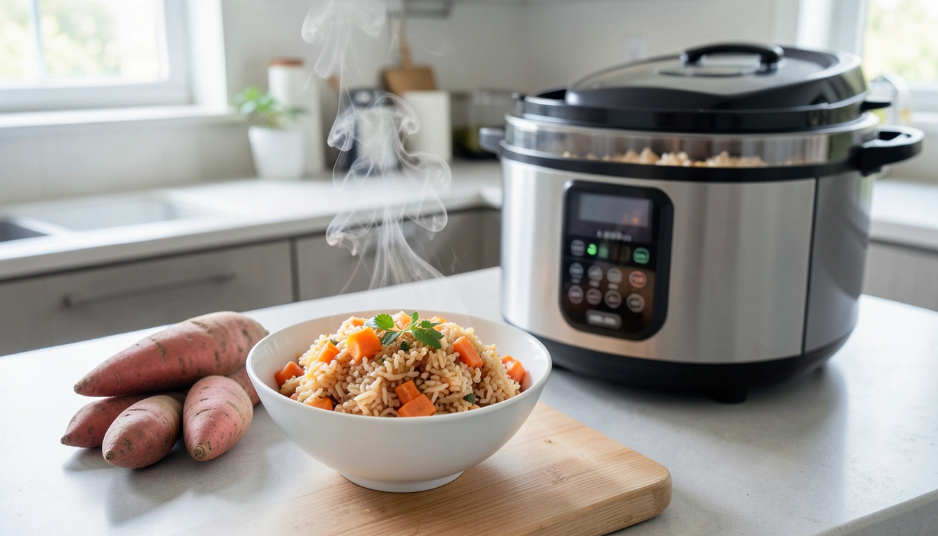 2. 실패 없는 고구마밥 황금비율: 물 조절의 과학 (ft. 고구마 품종별 팁)