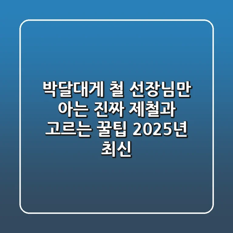 박달대게 철, 선장님만 아는 진짜 제철과 고르는 꿀팁 (2025년 최신)