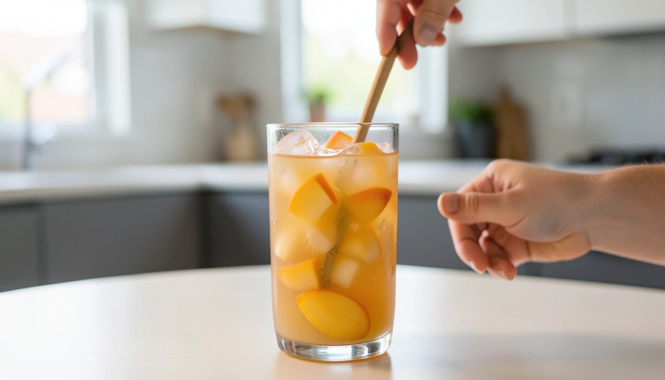 건강하게 즐기는 복숭아 아이스티: 칼로리 관리부터 변비 해결까지