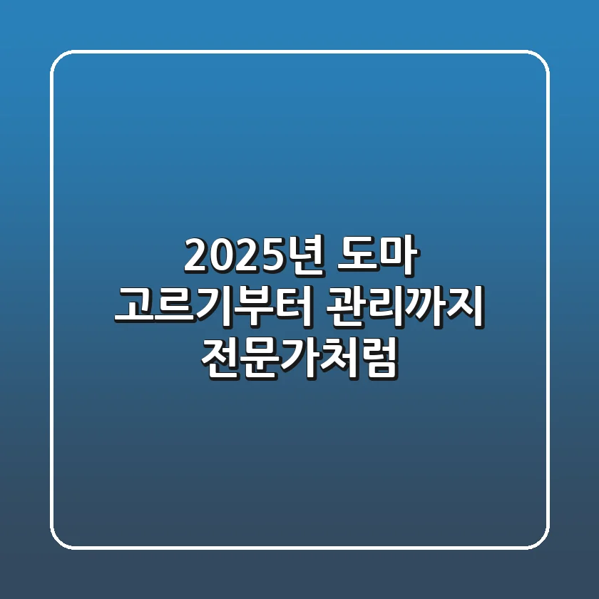 2025년, 도마 고르기부터 관리까지: 전문가처럼!